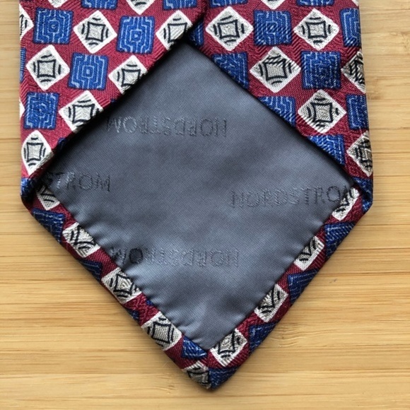 Robert Talbott For Nordstrom Silk Tie In Dark Red - Picture 3 of 6